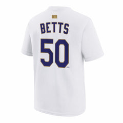 Mookie Betts Los Angeles Dodgers Nike Youth 2026 Gold Collection Name & Number T-Shirt - White - Nike Online