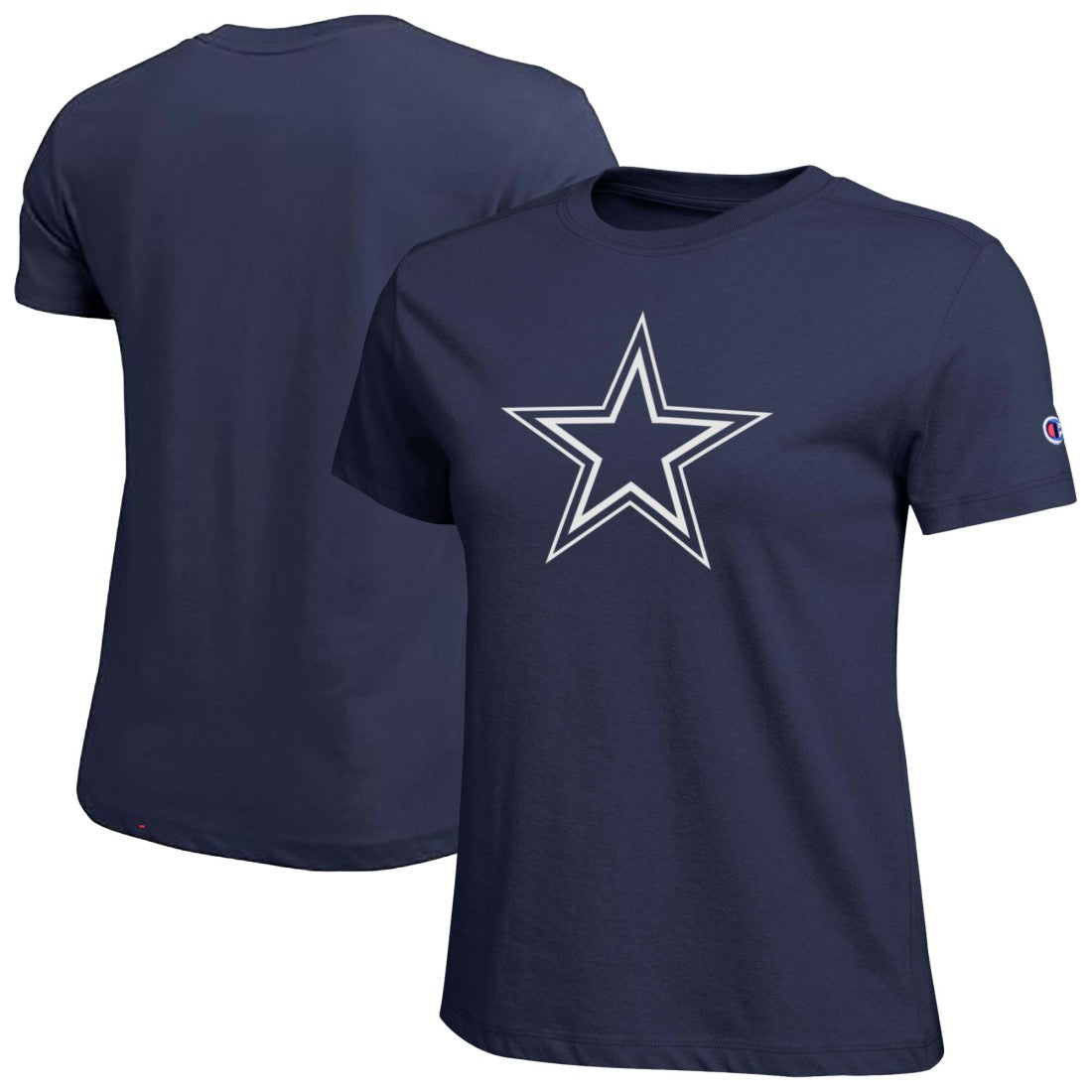 Dallas Cowboys Champion Women's Logo T-Shirt Navy