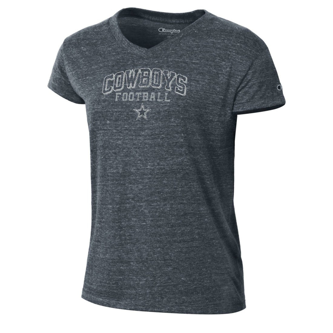 Dallas Cowboys Champion Women's Triumph Tri-Blend V-Neck T-Shirt Navy
