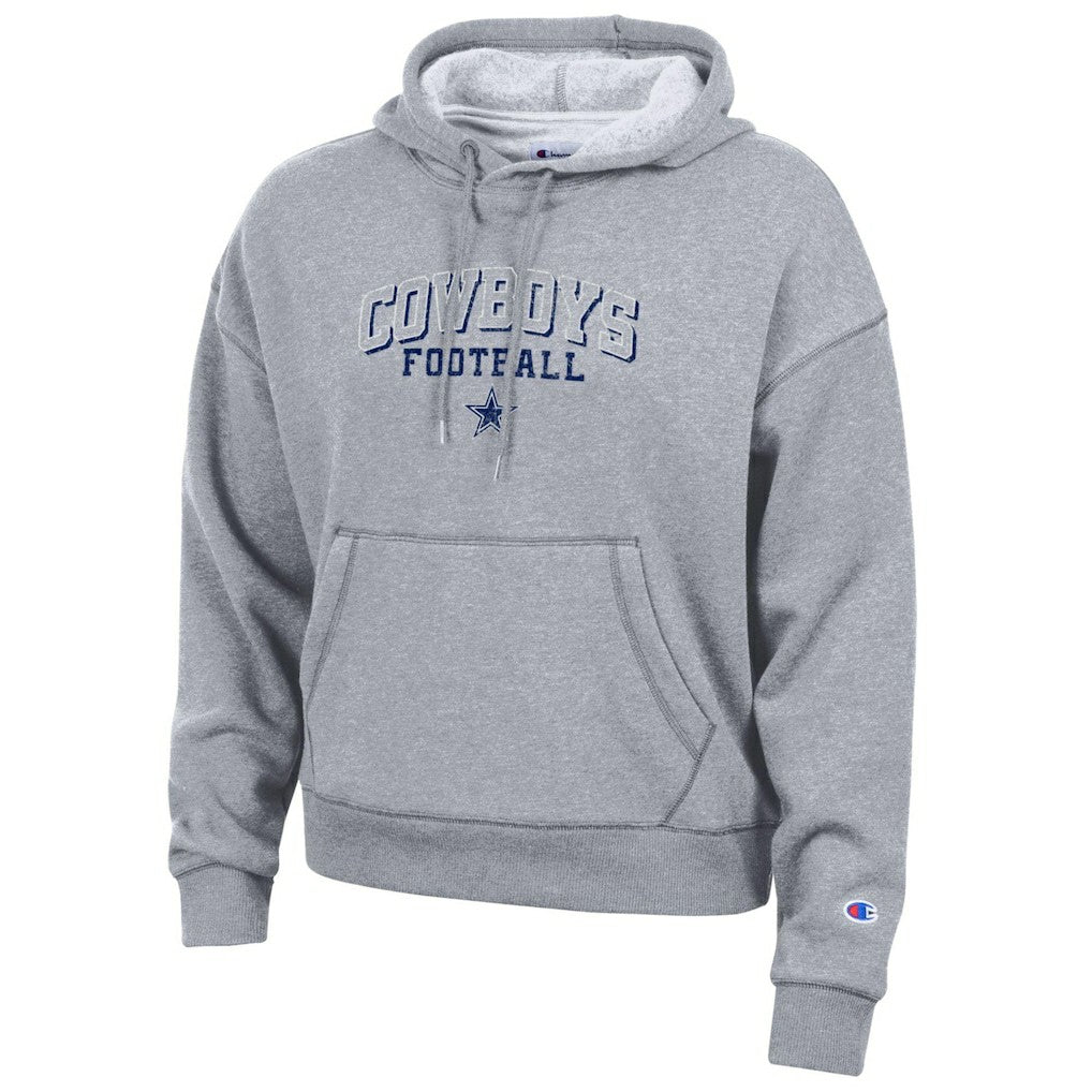 Dallas Cowboys Champion Women's Triumph Tri-Blend Hoodie Heather Gray