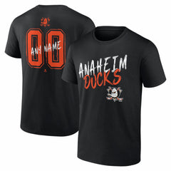 Anaheim Ducks Big & Tall Hustle Personalized Name & Number T-Shirt - Black - NHL 203920974