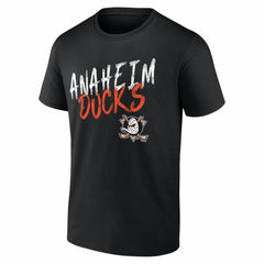 Anaheim Ducks Hustle Personalized Name & Number T-Shirt - Black - NHL 203920977