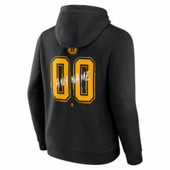 Boston Bruins Hustle Personalized Name & Number Hoodie - Black - NHL 203920982