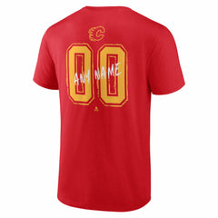 Calgary Flames Big & Tall Hustle Personalized Name & Number T-Shirt - Red - NHL 203920989