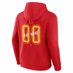 Calgary Flames Hustle Personalized Name & Number Hoodie - Red - NHL 203920991