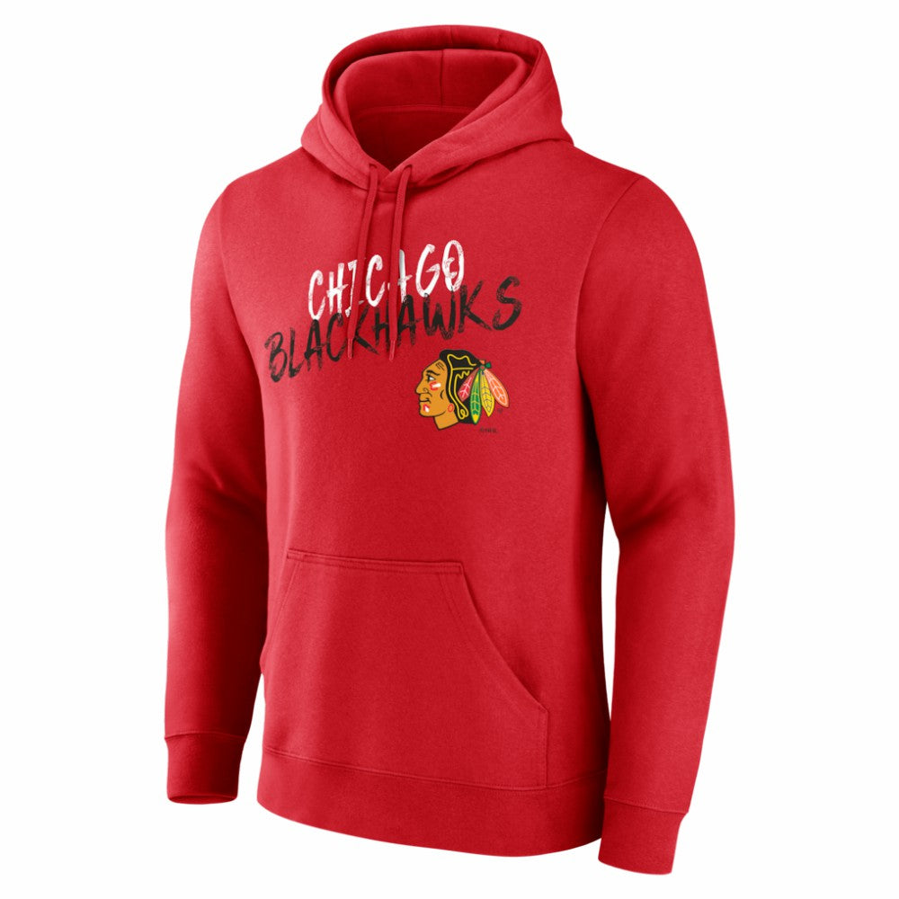 Chicago Blackhawks Hustle Personalized Name & Number Hoodie - Red - NHL 203921003