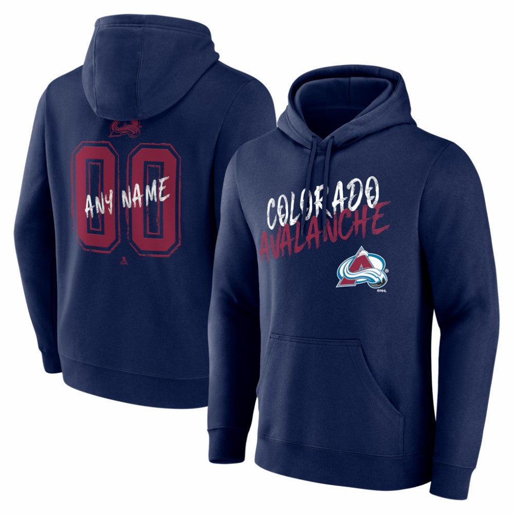Colorado Avalanche Hustle Personalized Name & Number Hoodie - Navy - NHL 203921010