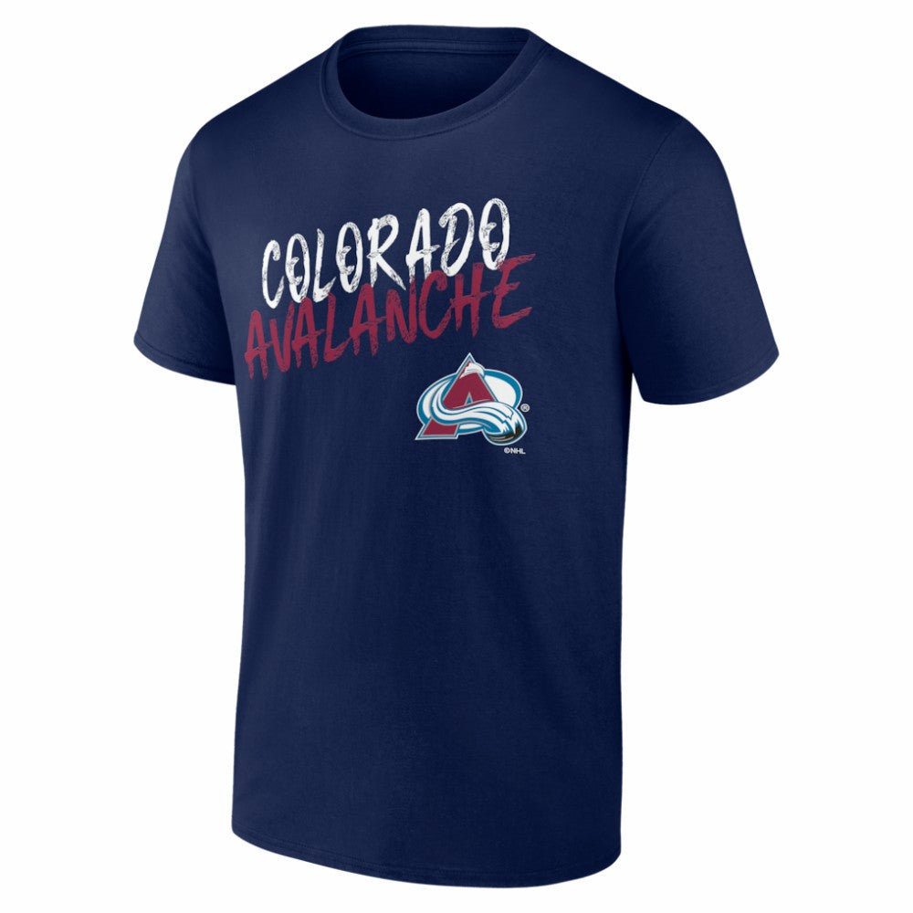 Colorado Avalanche Hustle Personalized Name & Number T-Shirt - Navy - NHL 203921011