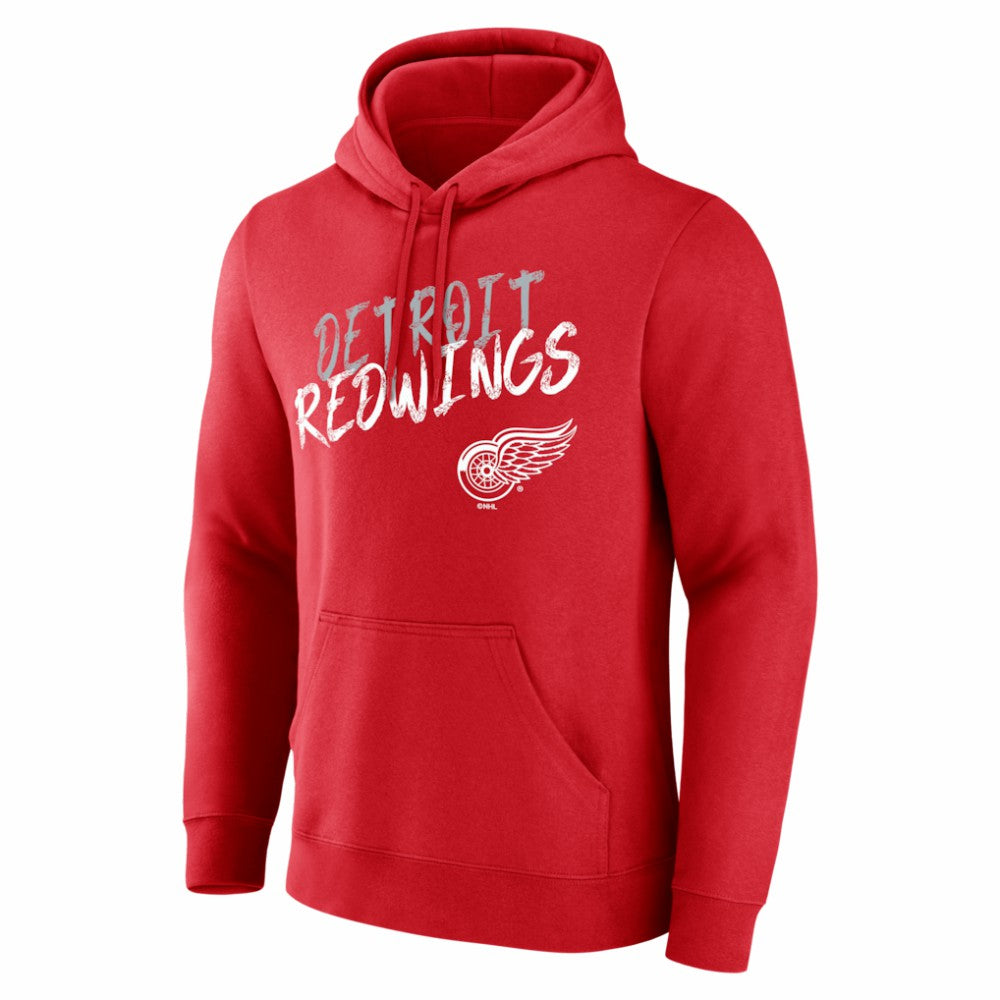 Detroit Red Wings Hustle Personalized Name & Number Hoodie - Red - NHL 203921027