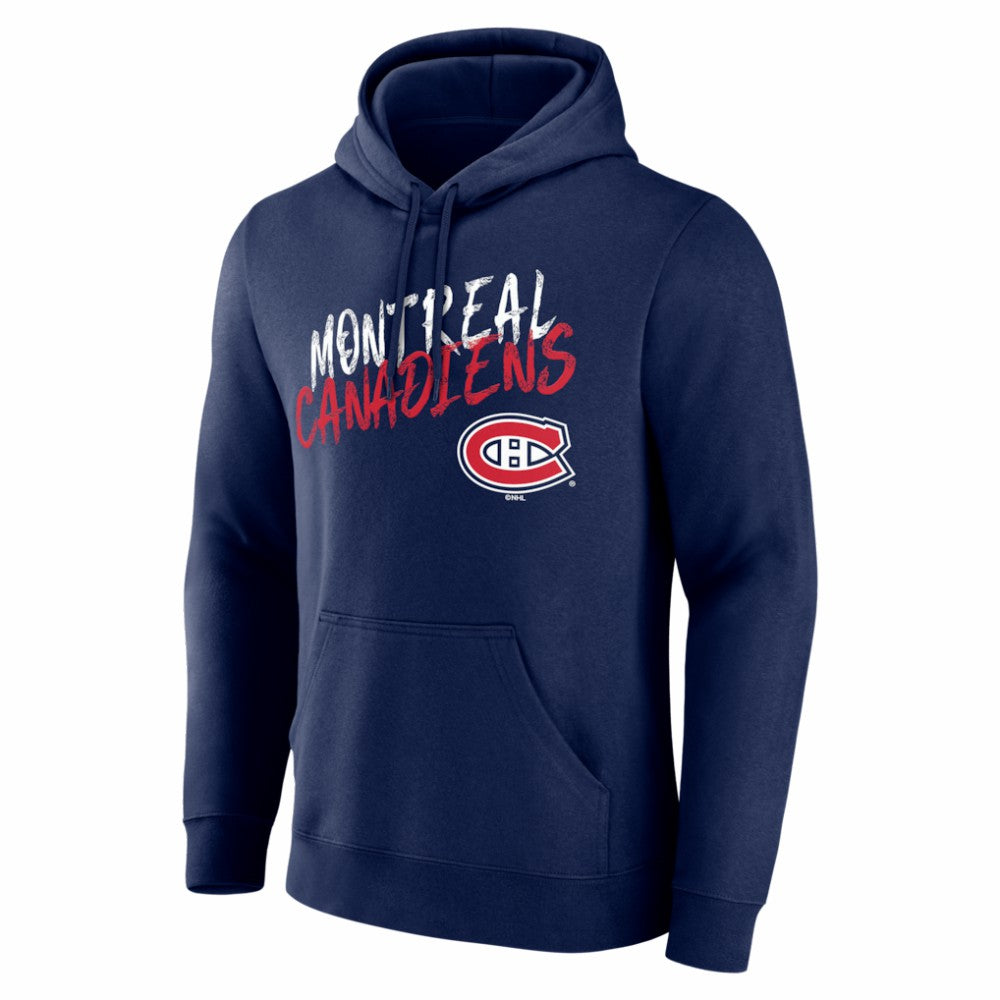 Montreal Canadiens Big & Tall Hustle Personalized Name & Number Hoodie - Navy - NHL 203921054