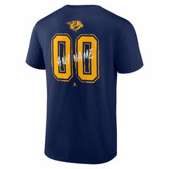 Nashville Predators Big & Tall Hustle Personalized Name & Number T-Shirt - Navy - NHL 203921061