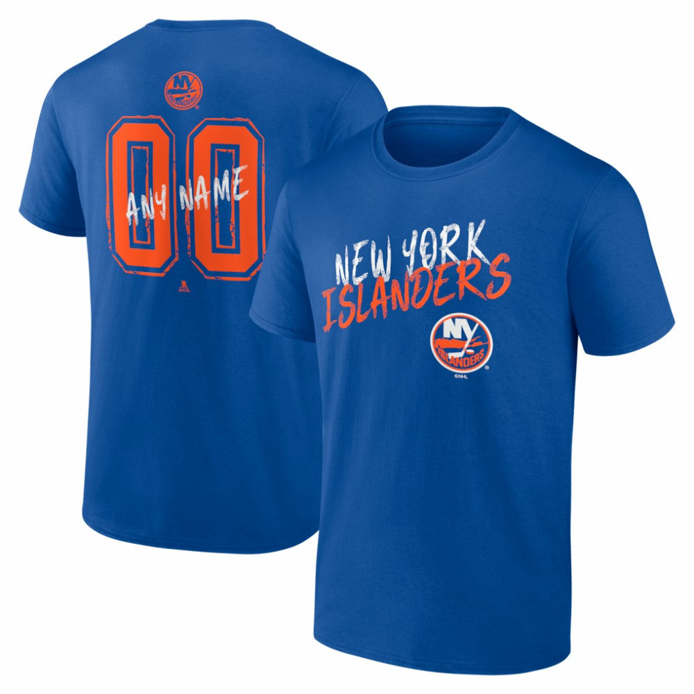 New York Islanders Big & Tall Hustle Personalized Name & Number T-Shirt - Royal - NHL 203921072