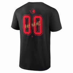 Ottawa Senators Big & Tall Hustle Personalized Name & Number T-Shirt - Black - NHL 203921081
