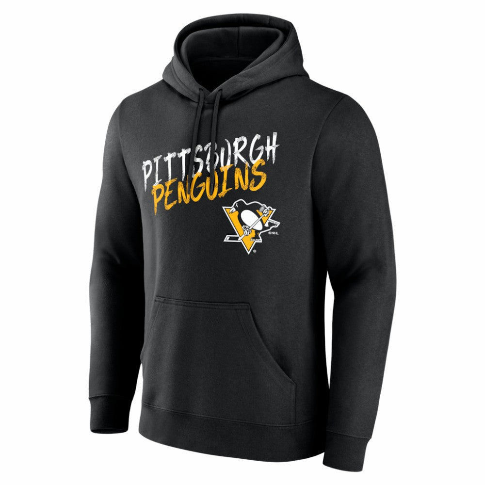 Pittsburgh Penguins Hustle Personalized Name & Number Hoodie - Black - NHL 203921095
