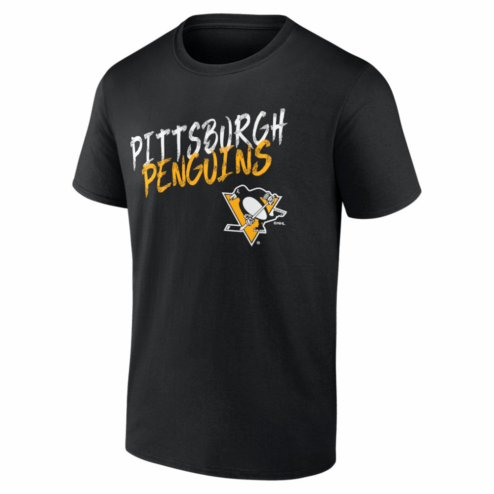 Pittsburgh Penguins Hustle Personalized Name & Number T-Shirt - Black - NHL 203921096