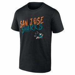 San Jose Sharks Big & Tall Hustle Personalized Name & Number T-Shirt - Black - NHL 203921099