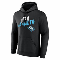 Utah Mammoth Big & Tall Hustle Personalized Name & Number Hoodie - Black - NHL 203921123