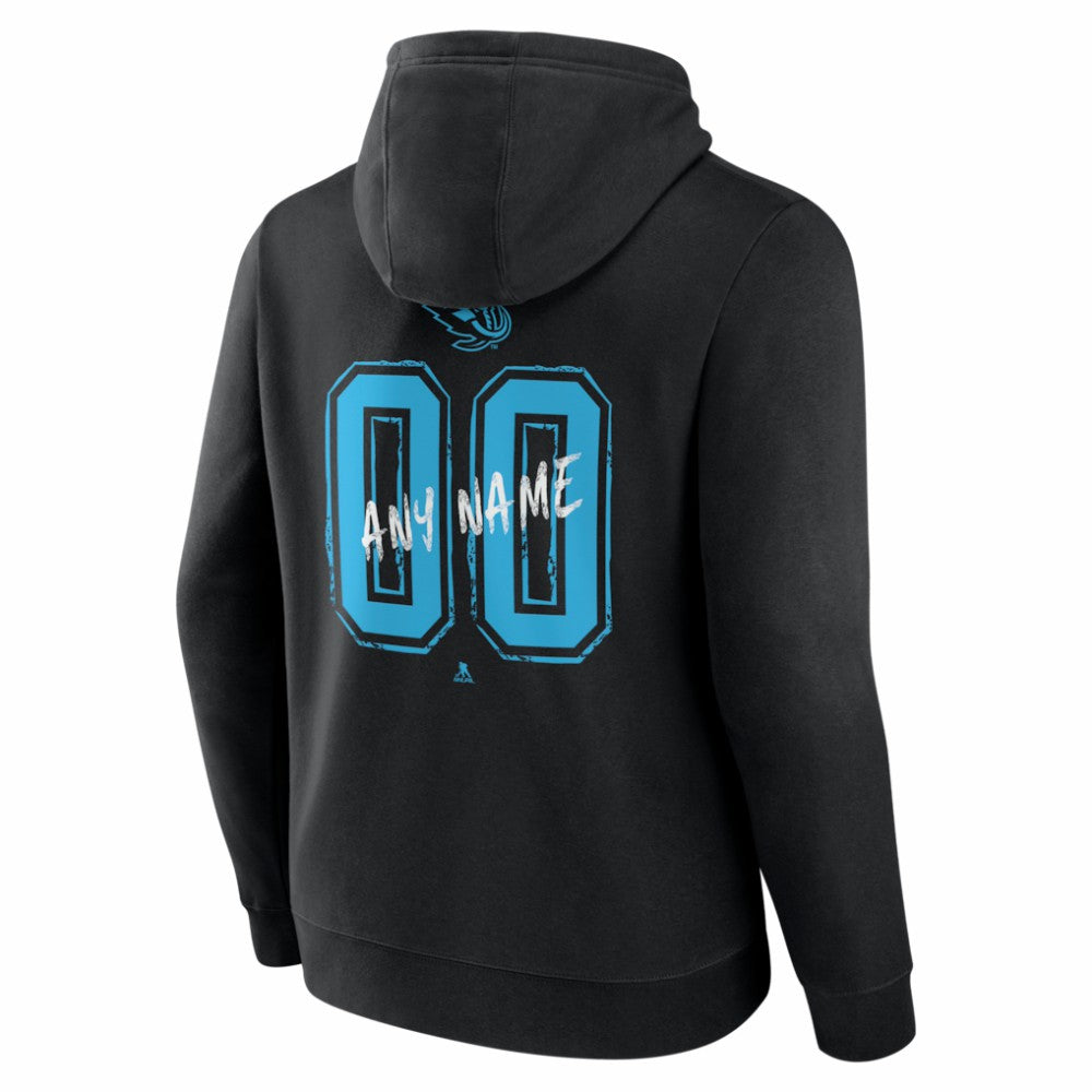 Utah Mammoth Big & Tall Hustle Personalized Name & Number Hoodie - Black - NHL 203921123