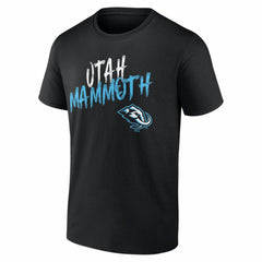Utah Mammoth Hustle Personalized Name & Number T-Shirt - Black - NHL 203921127