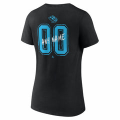 Utah Mammoth Women's Hustle Personalized Name & Number V-Neck T-Shirt - Black - NHL 203921128