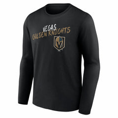 Vegas Golden Knights Hustle Personalized Name & Number Long Sleeve T-Shirt - Black - NHL 203921132