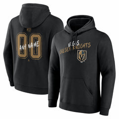 Vegas Golden Knights Hustle Personalized Name & Number Hoodie - Black - NHL 203921133