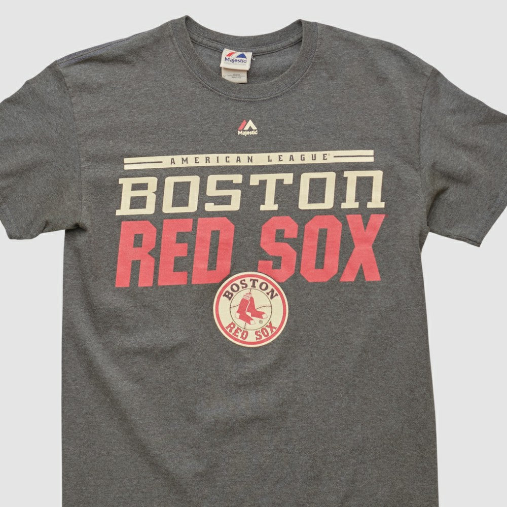 Boston Red Sox Majestic 2000s T-shirt - Dark Heather Gray - Vintage - Fanatics Sale