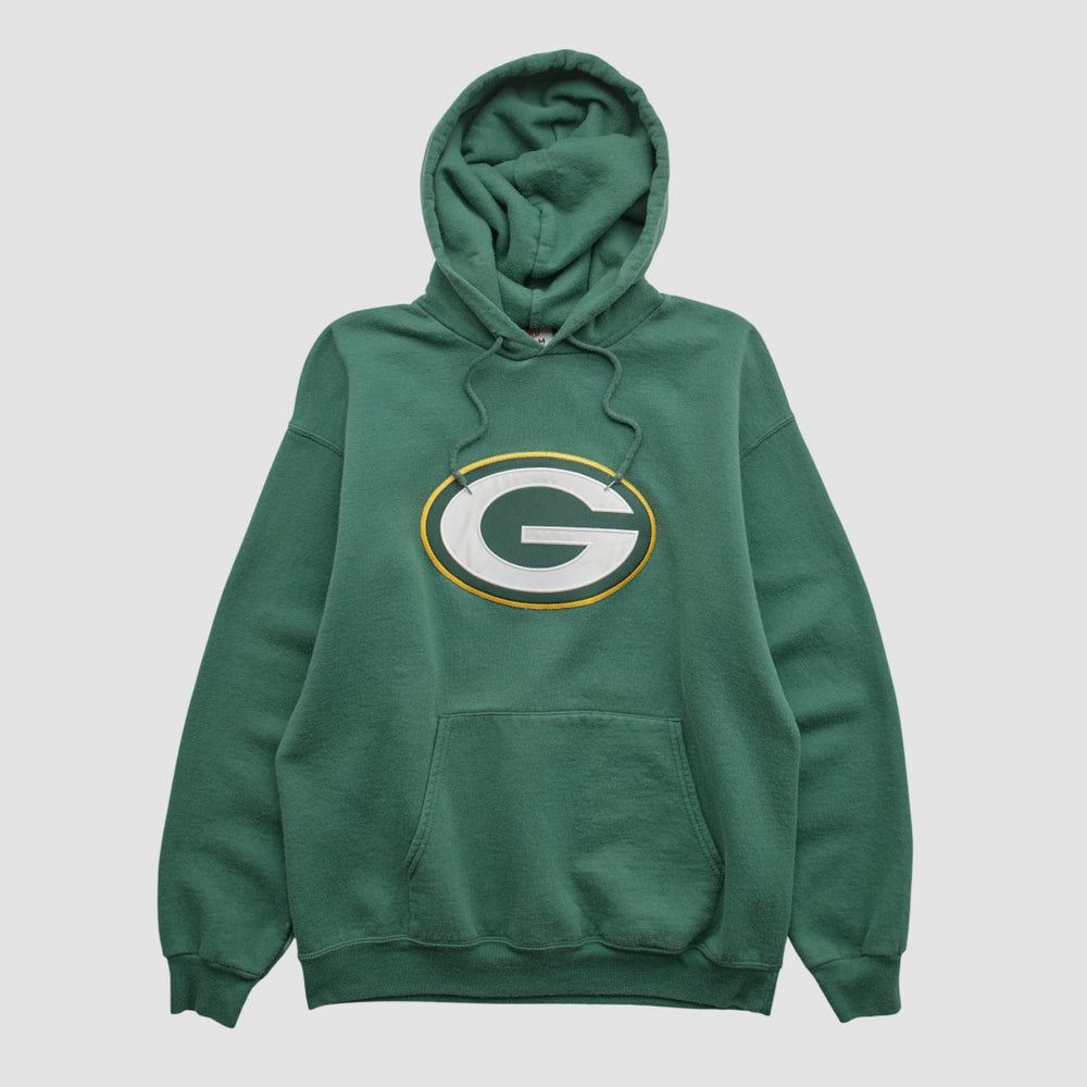Fanatics Green Bay Packers NFL 2010s Hooded Pullover Sweatshirt Green Vintage