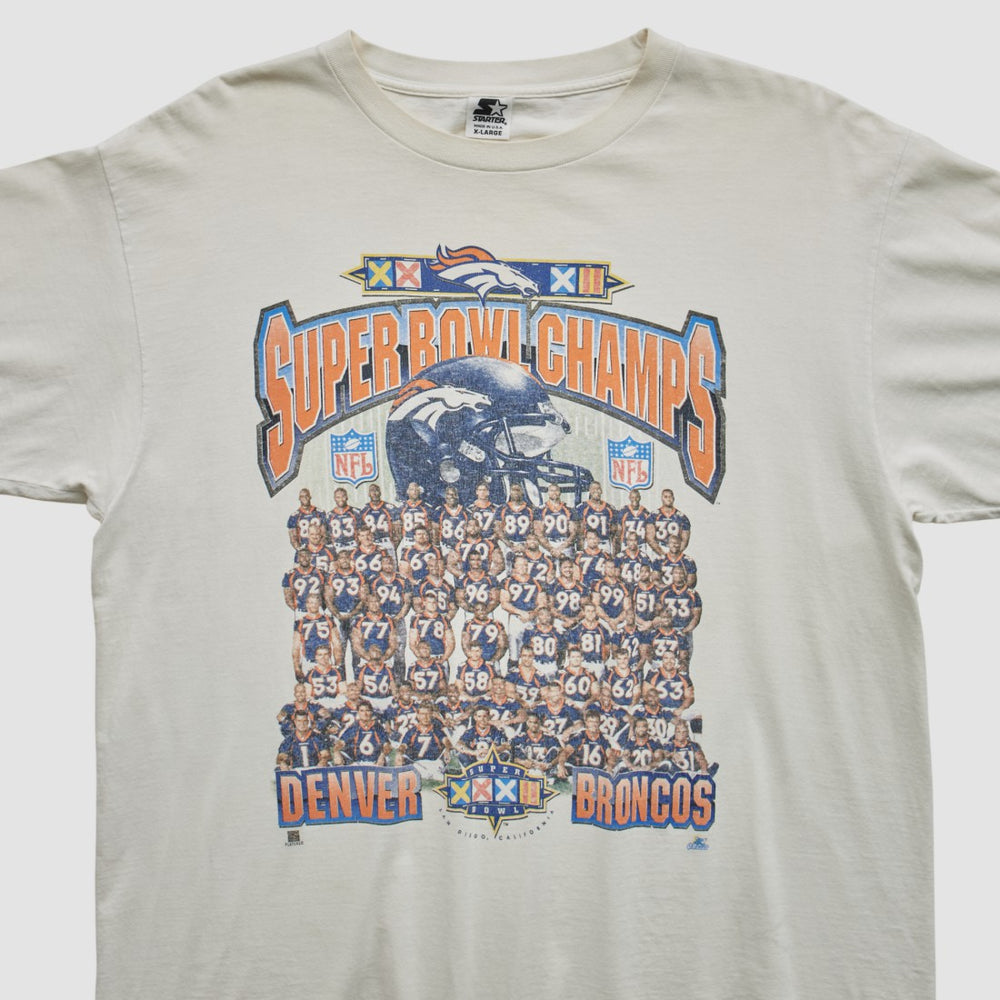 Fanatics Denver Broncos Starter 1998 T-shirt White Vintage