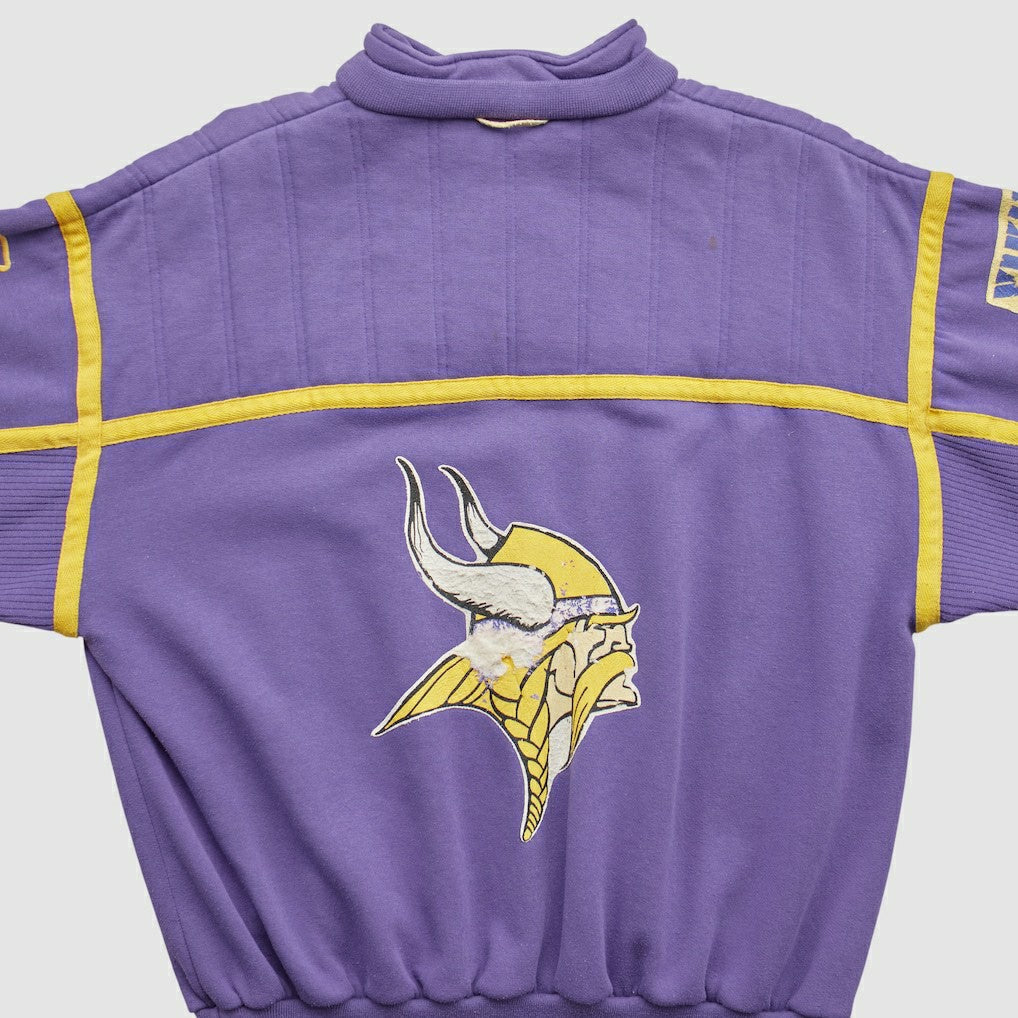 Fanatics Minnesota Vikings 90s 1/4 Zip Sweatshirt Purple Vintage