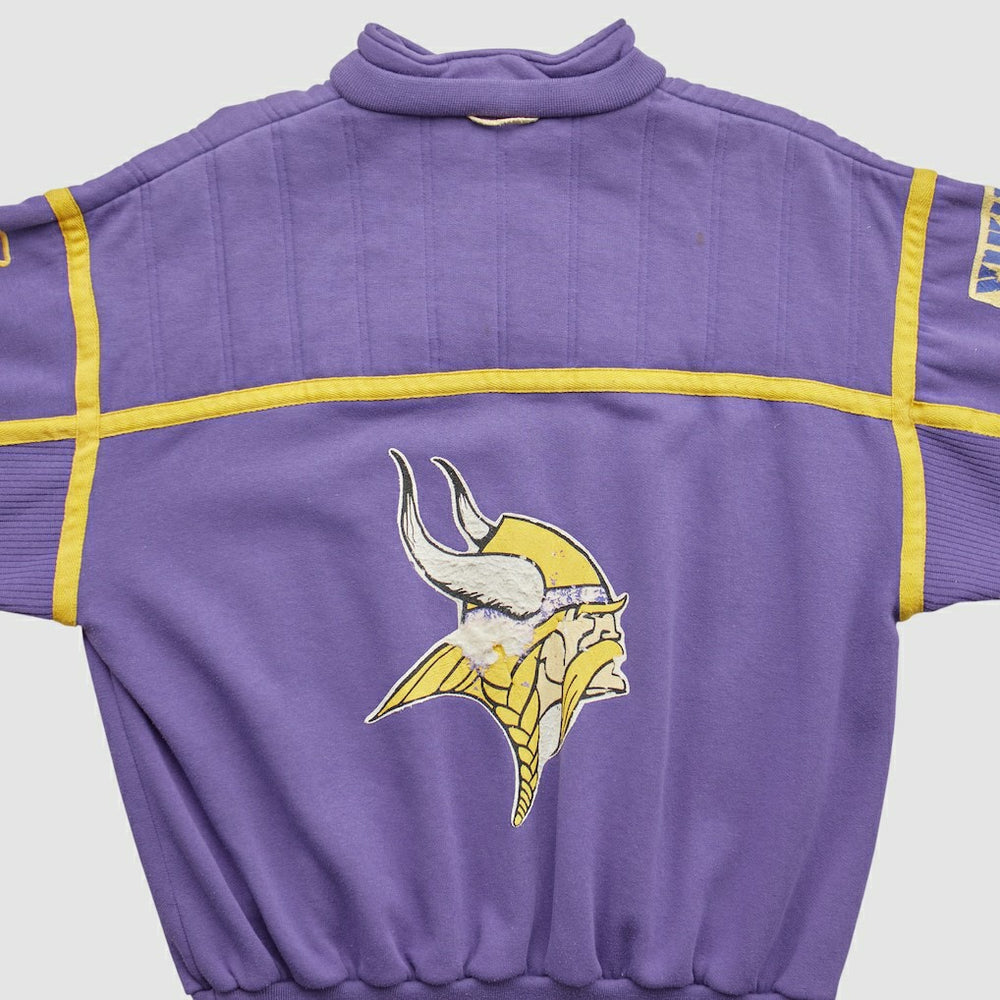 Fanatics Minnesota Vikings 90s 1/4 Zip Sweatshirt Purple Vintage