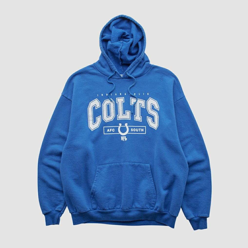 Fanatics Indianapolis Colts NFL Hooded Pullover Sweatshirt Blue Vintage