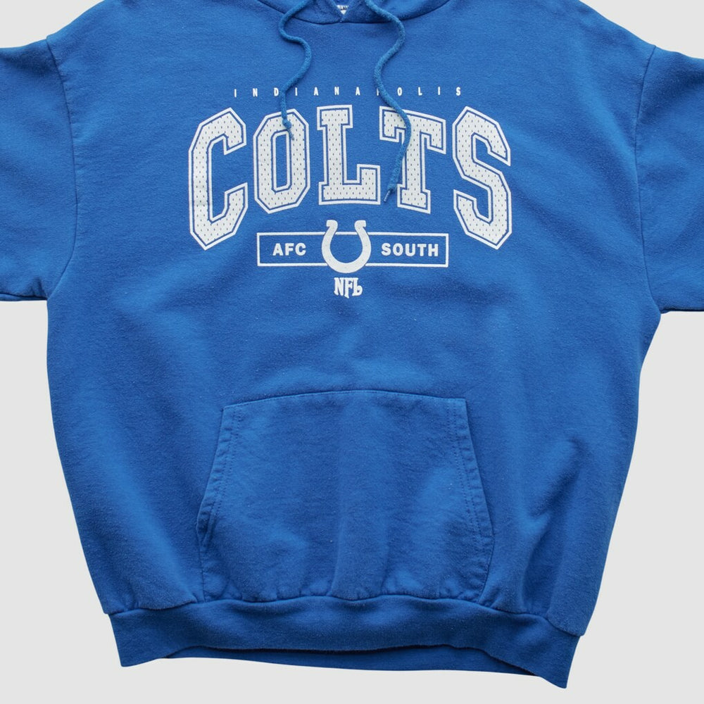 Fanatics Indianapolis Colts NFL Hooded Pullover Sweatshirt Blue Vintage