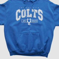 Fanatics Indianapolis Colts NFL Hooded Pullover Sweatshirt Blue Vintage