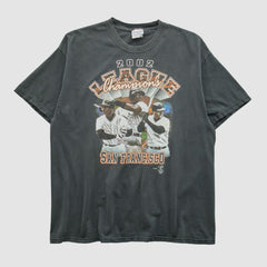 San Francisco Giants Hanes 2002 T-shirt - Black - Vintage - Fanatics Sale