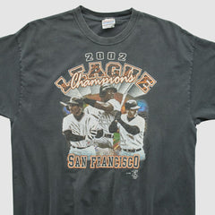 San Francisco Giants Hanes 2002 T-shirt - Black - Vintage - Fanatics Sale