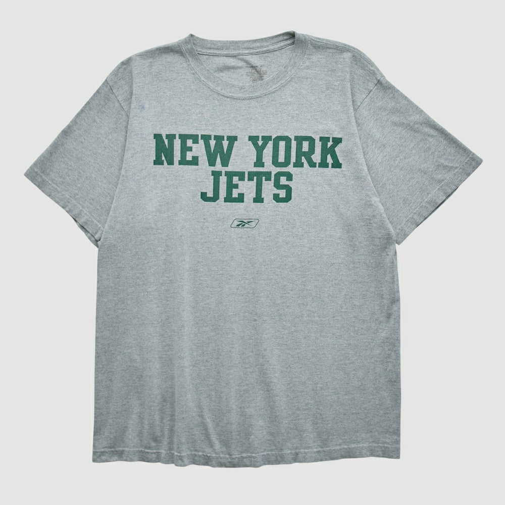 Fanatics New York Jets Reebok 2000s T-shirt Heather Gray Vintage