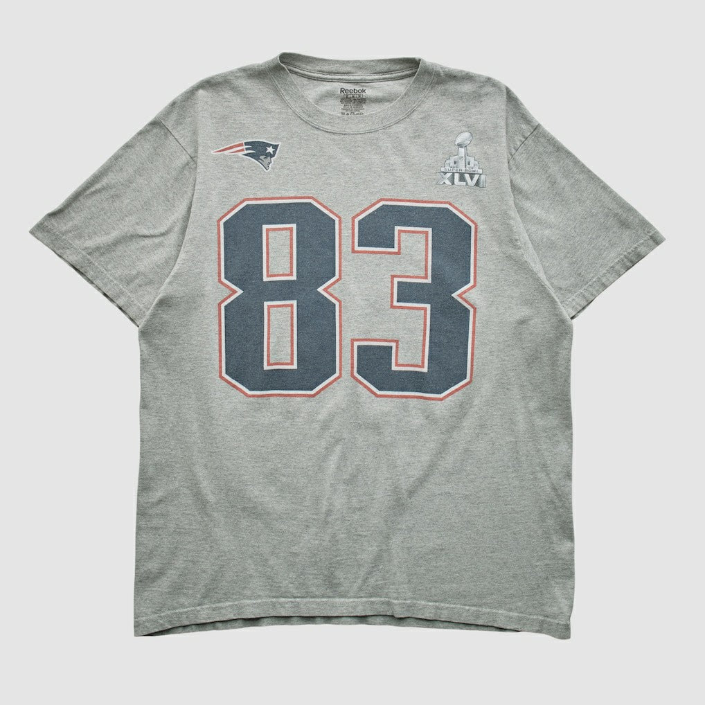Fanatics New England Patriots Reebok 2012 T-shirt Heather Gray Vintage