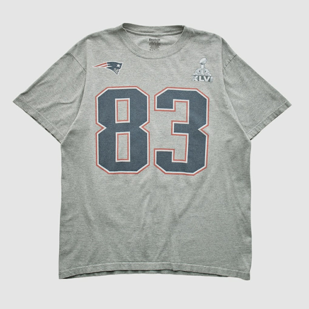 Fanatics New England Patriots Reebok 2012 T-shirt Heather Gray Vintage