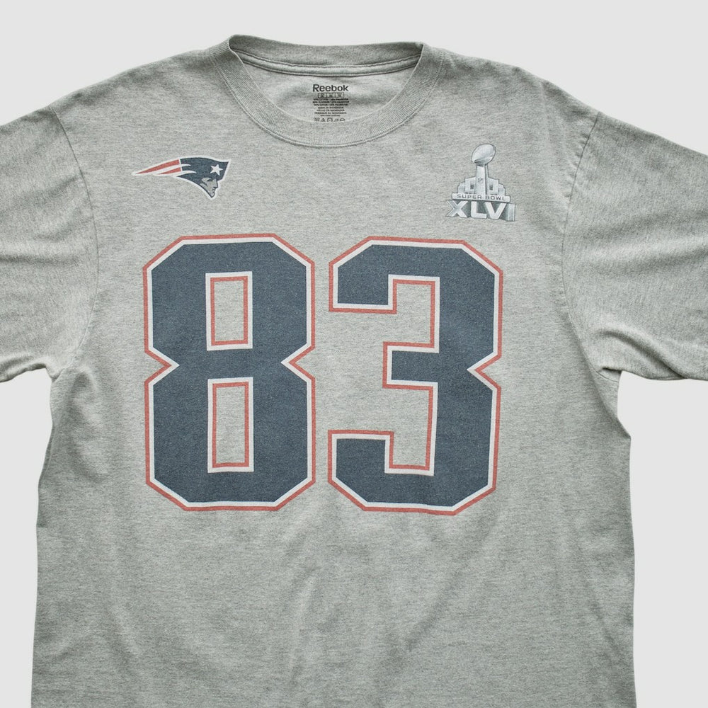 Fanatics New England Patriots Reebok 2012 T-shirt Heather Gray Vintage