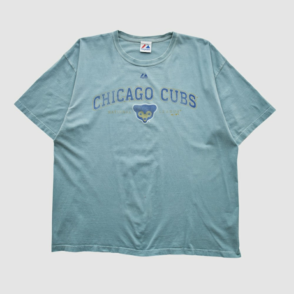 Chicago Cubs Majestic 2000s T-shirt - Light Blue - XVintage - Fanatics Online