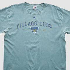 Chicago Cubs Majestic 2000s T-shirt - Light Blue - XVintage - Fanatics Online