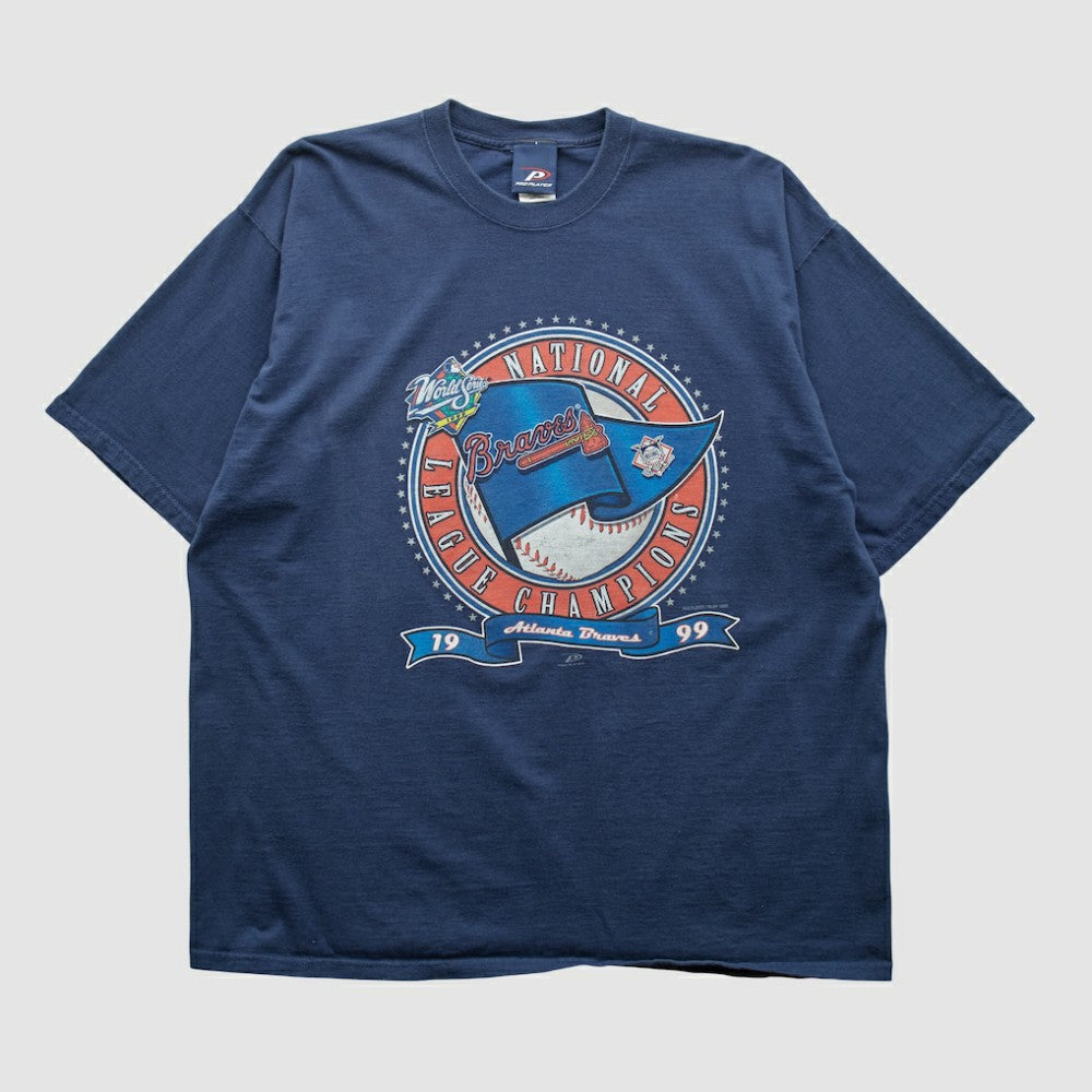 Atlanta Braves Pro Player 1999 T-shirt - Navy - 2XVintage - Fanatics Discount