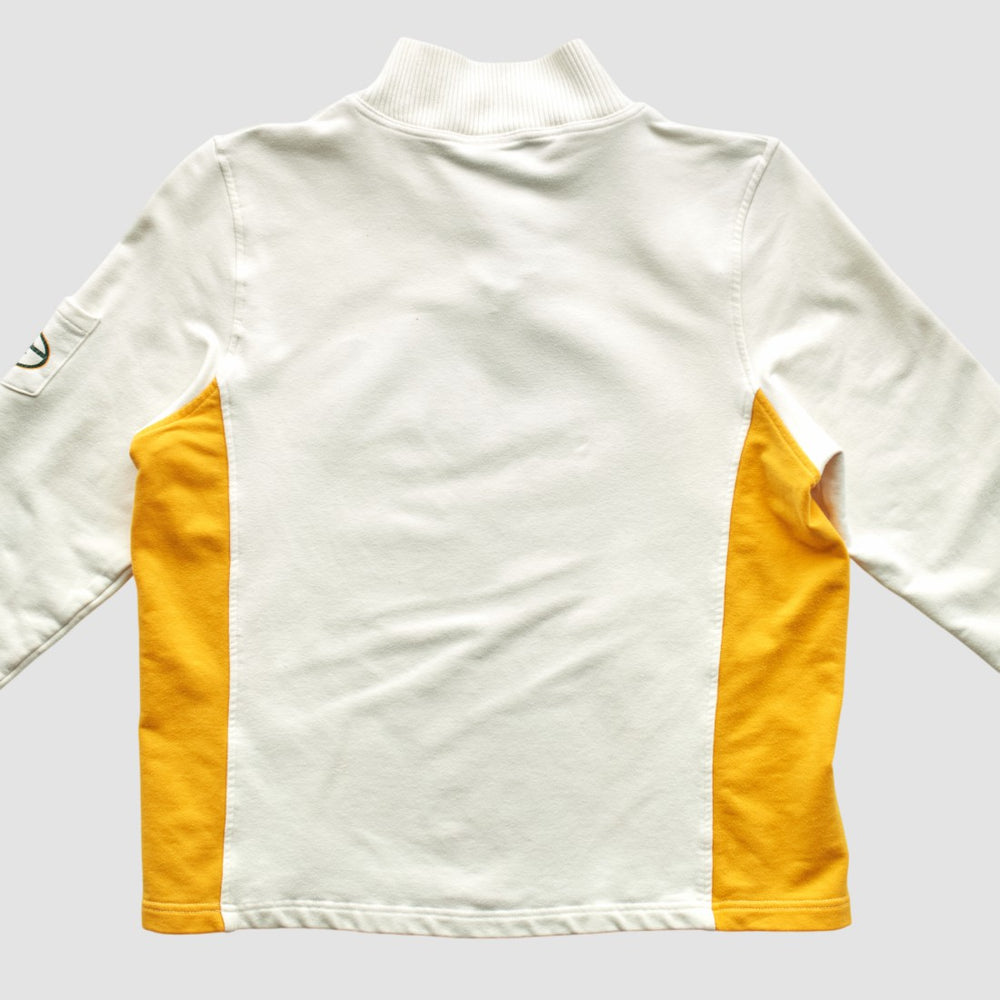 Fanatics Green Bay Packers Reebok 2000s 1/4 Zip Sweatshirt White Vintage