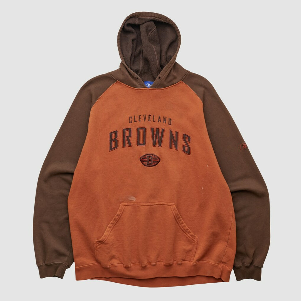 Fanatics Cleveland Browns Reebok 2000s Hooded Pullover Sweatshirt Clay Vintage