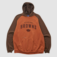 Fanatics Cleveland Browns Reebok 2000s Hooded Pullover Sweatshirt Clay Vintage