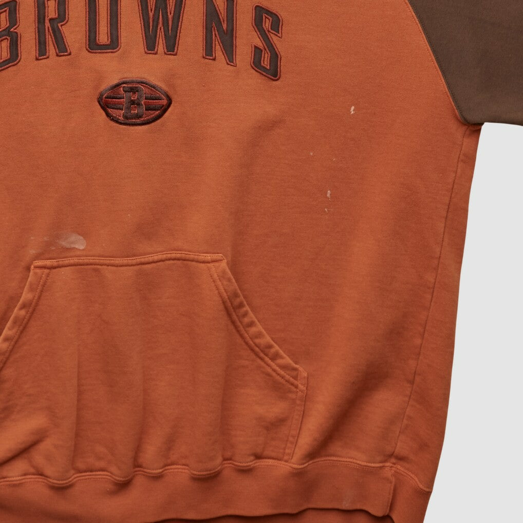 Fanatics Cleveland Browns Reebok 2000s Hooded Pullover Sweatshirt Clay Vintage