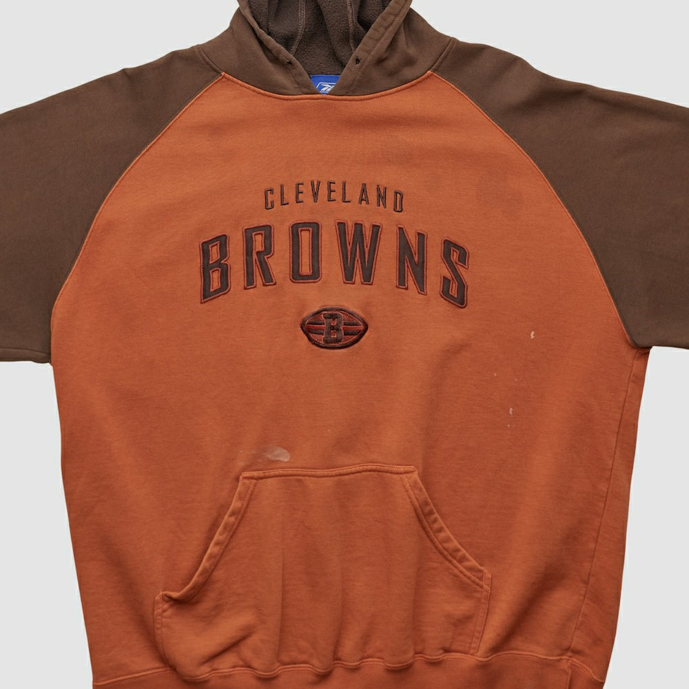 Fanatics Cleveland Browns Reebok 2000s Hooded Pullover Sweatshirt Clay Vintage