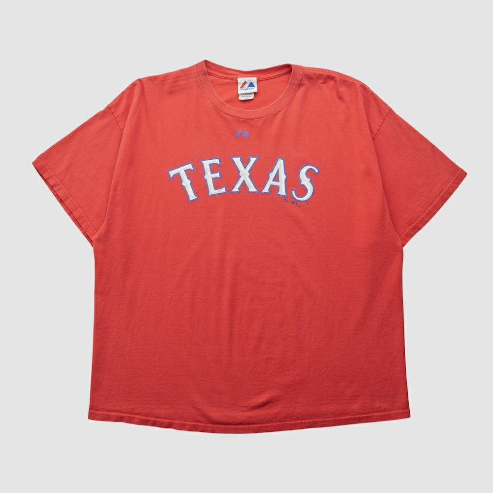 Texas Rangers Majestic 2009 T-shirt - Red - XVintage - Fanatics Discount