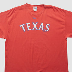 Texas Rangers Majestic 2009 T-shirt - Red - XVintage - Fanatics Discount